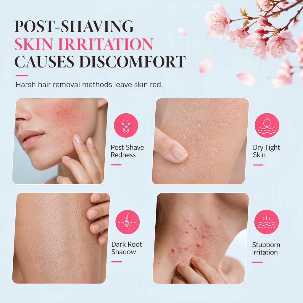 Cherry Blossom Post Hair Removal Soothing Roll On Serum 50ml for Calming Skin Redness and Irritation