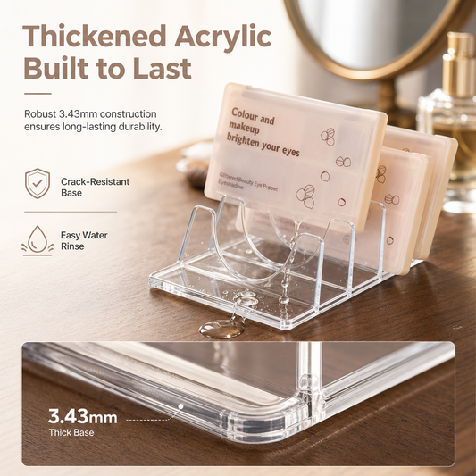 Clear Divided Eyeshadow Palette Organizer