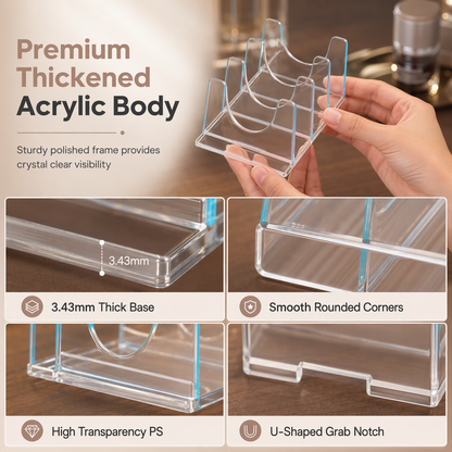 Clear Divided Eyeshadow Palette Organizer