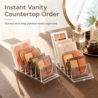 Clear Divided Eyeshadow Palette Organizer