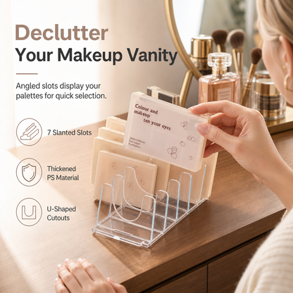 Clear Divided Eyeshadow Palette Organizer