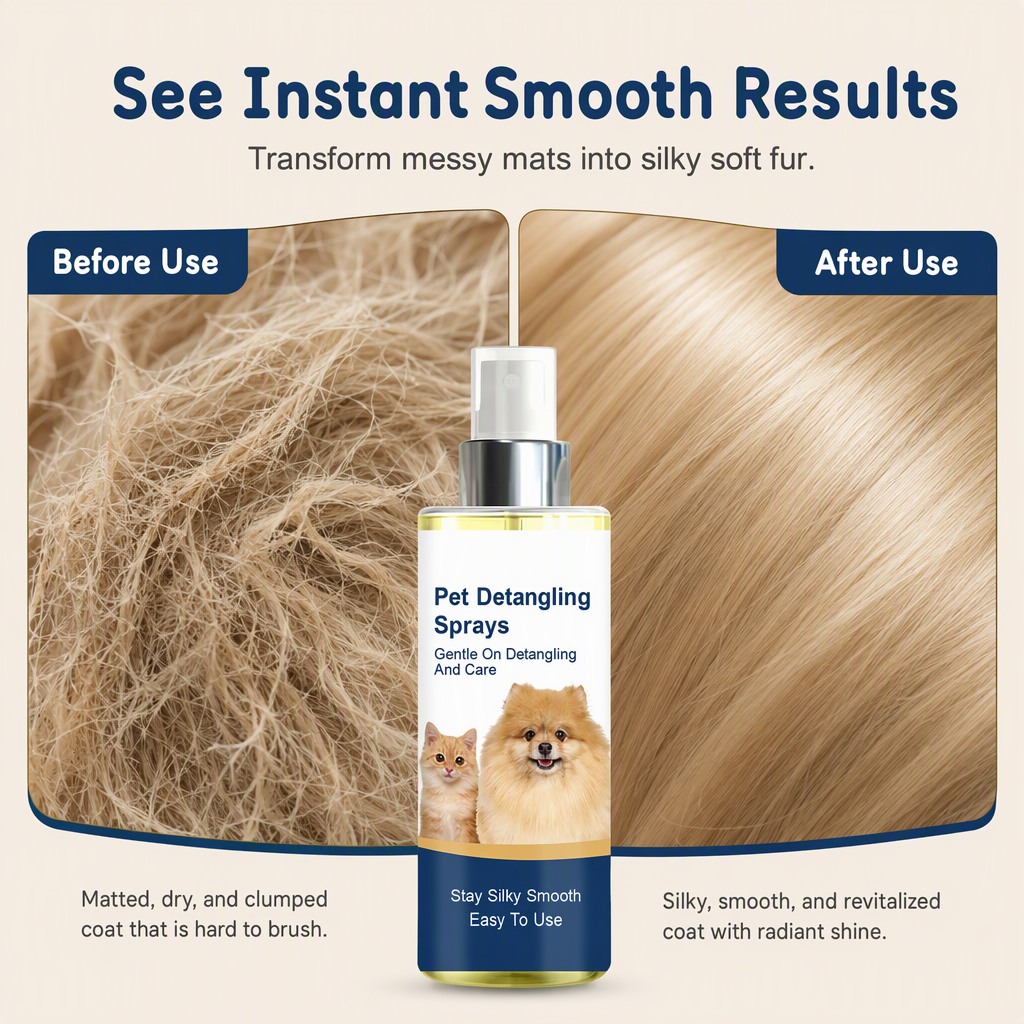 Pet Hair Detangling and Smoothing Spray