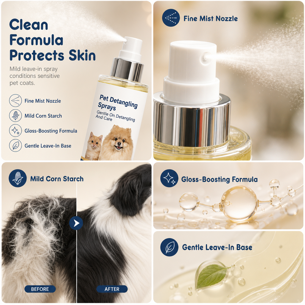 Pet Hair Detangling and Smoothing Spray