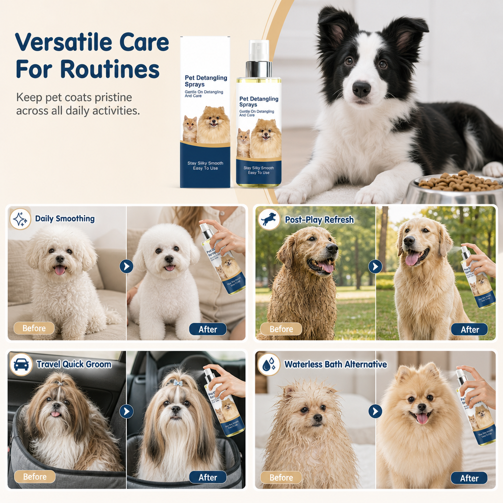 Pet Hair Detangling and Smoothing Spray