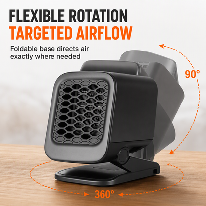 Portable Foldable Car and Defroster 12V 24V Square Electric Windshield Demister Fan