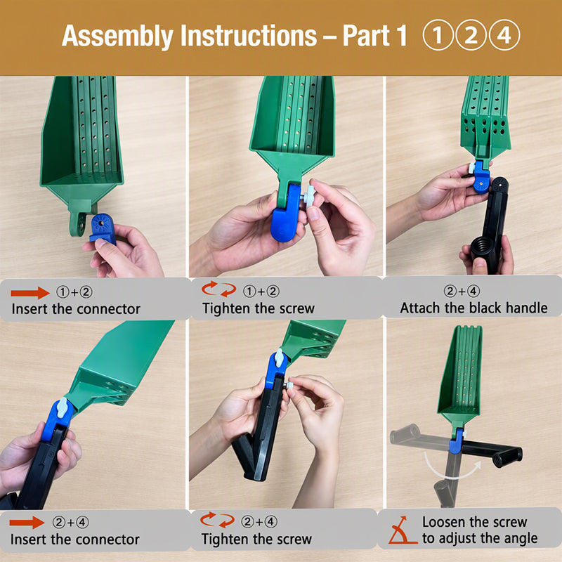 Adjustable Gutter Cleaning Tool