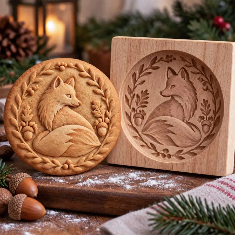 Woodland Animal Cookie Mold for Holiday Baking