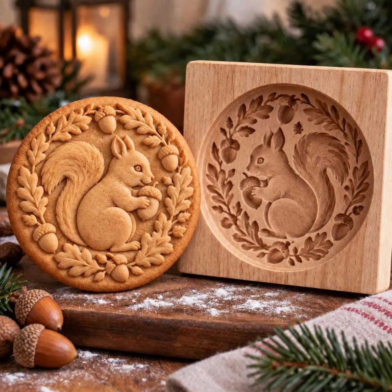 Woodland Animal Cookie Mold for Holiday Baking